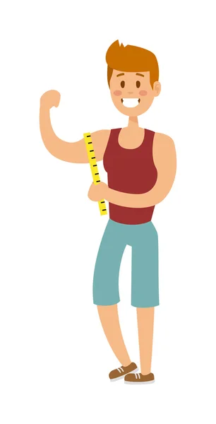 健康建设强运动人模型时尚活跃运动装卡通人物向量. — 图库矢量图片
