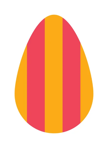 Farbe Osterei Cartoon Frühling Dekoration und Lebensmittel Symbol flache Vektor Illustration. — Stockvektor