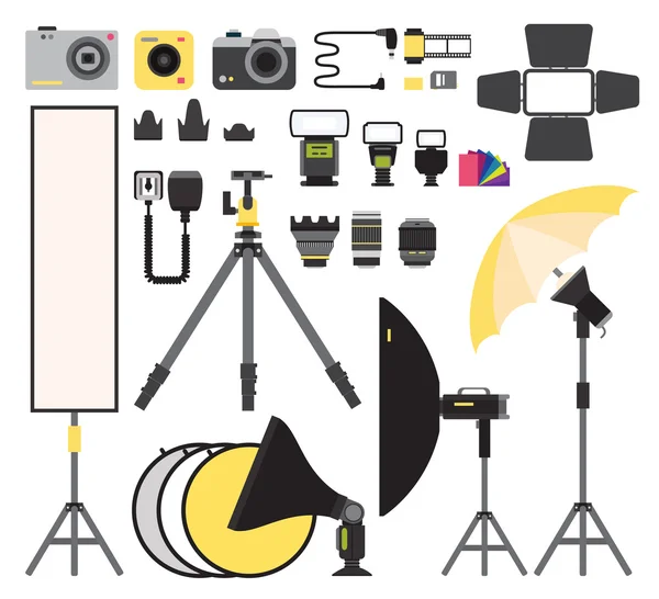 Photo icons vector collection — Stok Vektör