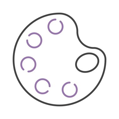 Renkler vektör illüstrasyon ile modern sanat paleti.