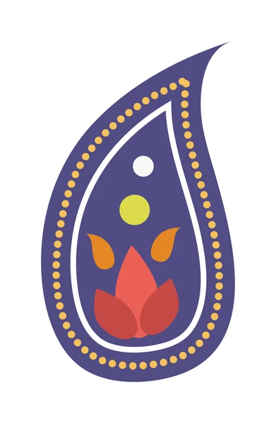 Patrón vectorial con ornamento paisley indio vintage pepino turco étnico . — Archivo Imágenes Vectoriales