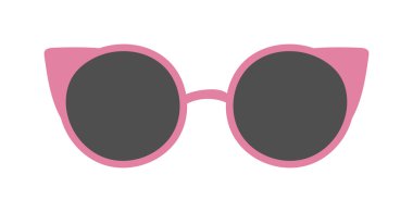 vector gözlüklü beyaz zemin üzerine izole.