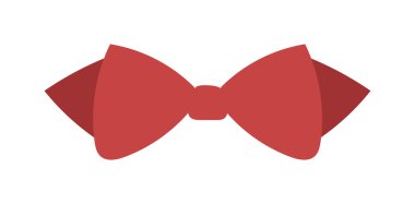 Kırmızı kelebek giyim moda vektör illüstrasyon beyaz izole