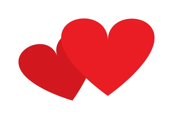 Ikony vektorových srdcí a valentinky denní ilustrace — Stockový vektor