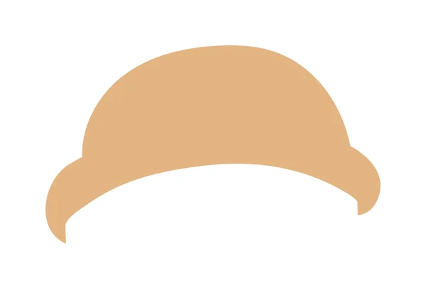 Kvinnan bonnet hatt vacker kvinnlig retro elegans tillbehör platt vektor. — Stock vektor