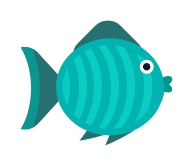 Su altı balık yaban hayatı akvaryum sualtı doğa tropikal deniz ürünleri hayvan vektör.