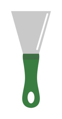 Macun bıçak işçi ekipman vektör illüstrasyon beyaz izole.