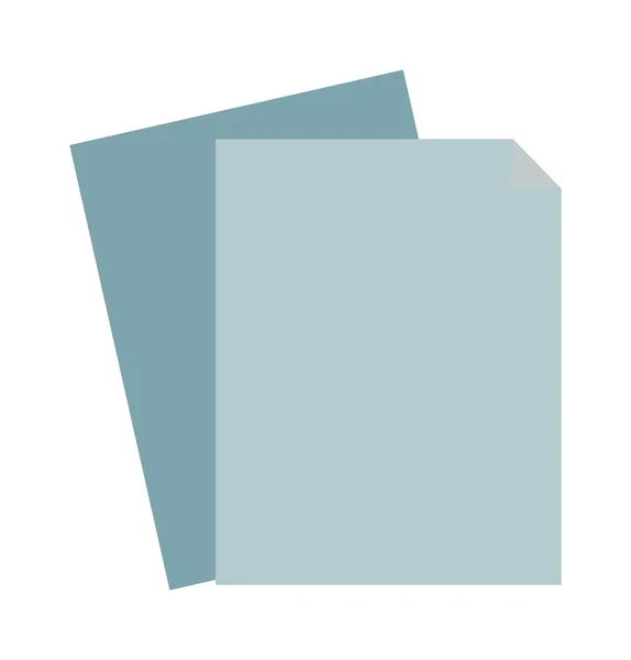 Hoja en blanco de papel nota documento vacío diseño negocio espacio plano vector . — Archivo Imágenes Vectoriales