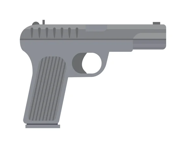 Weapon series vintage wild west army handgun military pistol gun vector. — 스톡 벡터