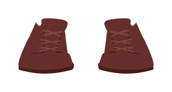 Красные старые ретро-женщины создают модную спортивную повседневную обувь плоского вектора
.