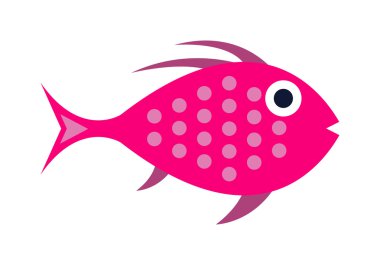 Soyut akvaryum vektör balık sualtı doğa hayvan vektör simgesi