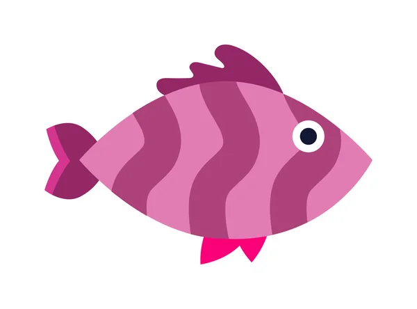 Absztrakt akvárium vektor hal víz alatti természet állat vektor ikon — Stock Vector