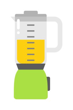 Aşevi blender elektrikli cihaz ekipman düz vektör yemek aparatları.