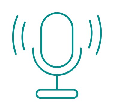 mikrofon vektör çizim