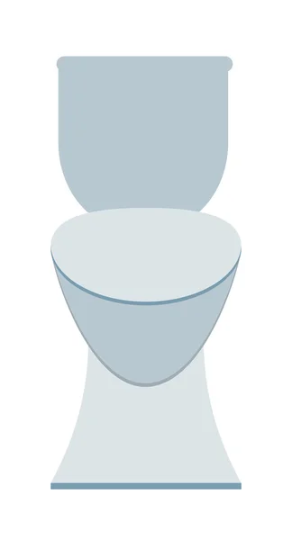Tazón sanitario blanco inodoro limpio en baño baño baño diseño baño plano vector . — Archivo Imágenes Vectoriales