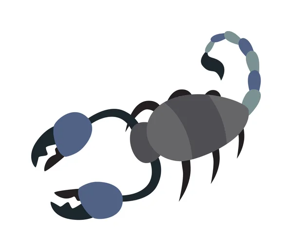 Scorpion żółty ilustracja owad sylwetka wektor zwierzę — Wektor stockowy