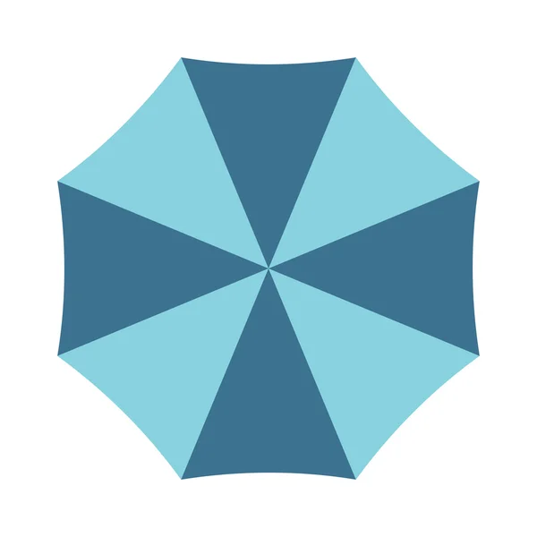 Vector illustration of classic elegant opened umbrella isolated on white background. — Stock Vector