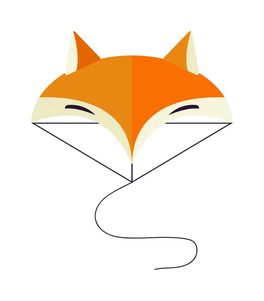 Εικονογράφηση του fox κεφάλι κινουμένων σχεδίων στυλ — Διανυσματικό Αρχείο