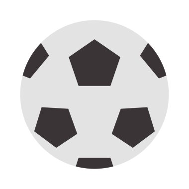 Futbol topu beyaz illüstrasyon izole.