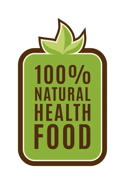 Logobærere for grønne blader til næringsmidler – stockvektor