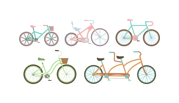 Ilustração do vetor das bicicletas do estilo retro velho . — Vetor de Stock