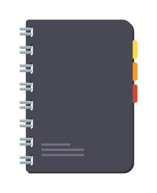 Planlamacıları defter vektör çizim.