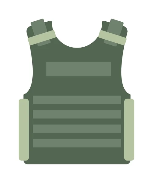 Bulletproof vest vector geïsoleerd — Stockvector