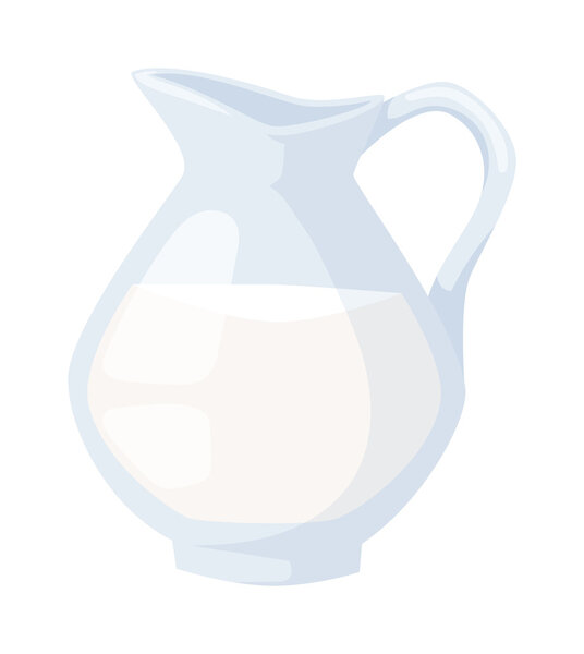 Milk jug vector illustration.