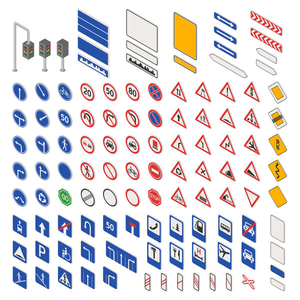 вектор дорожного знака.