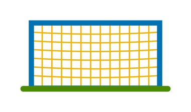 Futbol hedefi vektör illüstrasyon.