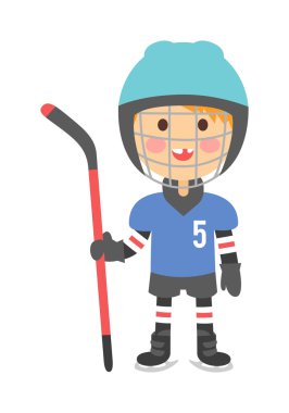 Boy hokey oyuncusu vektör illüstrasyon.
