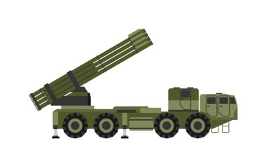 Military rocket launcher vector illustration clipart