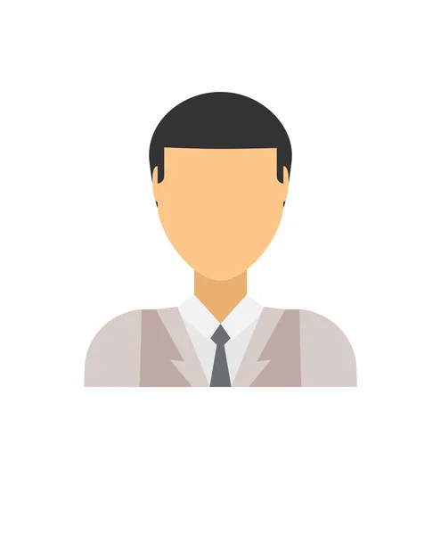 Business man Icon abstrakt ansikte kontor människor vektor. — Stock vektor