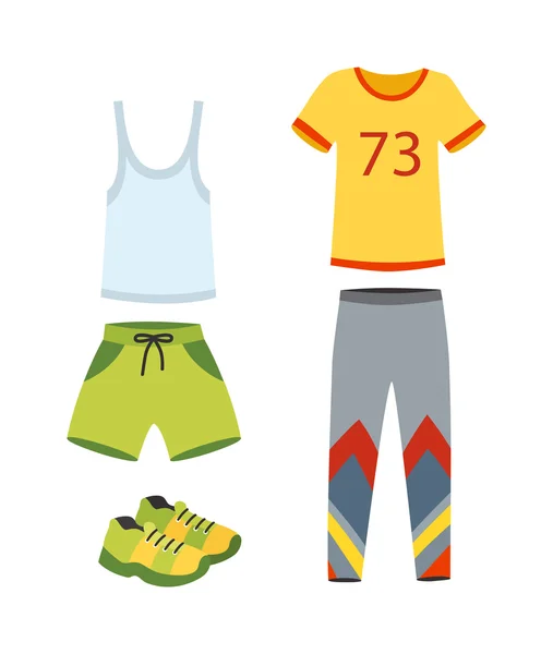 Jogging ilustracja ubrania wektor. — Wektor stockowy