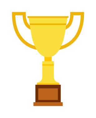 Şampiyon kupa vektör simgesi.
