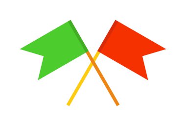 Vektör bayrakları çizim.