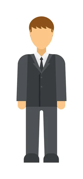 Business man icon silhouette office people vector — Stock Vector