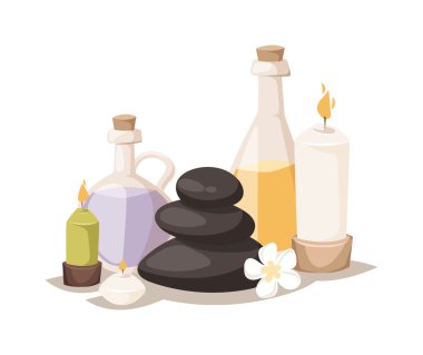 Spa sembolleri vektör illüstrasyon.