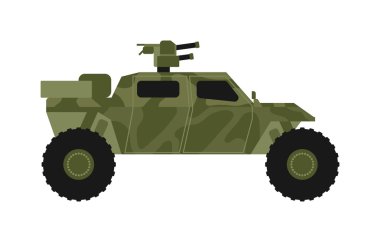 Askeri jeep vektörü