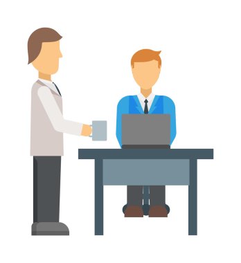 Boss simgesi vektör çizimi.