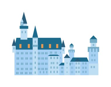 Castle isolated vector illustration. clipart