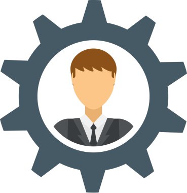 İnsan resourses vektör illüstrasyon.