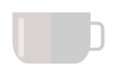 Fincan coffe ön görünüm vektör illüstrasyon.