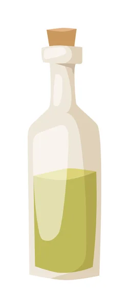 Olie fles vectorillustratie. — Stockvector