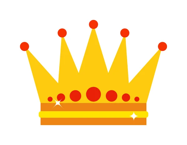 Gold crown vector illustration. — Stok Vektör