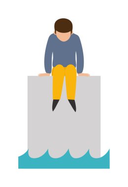 Yaşam sonu kavramı vektör illüstrasyon.