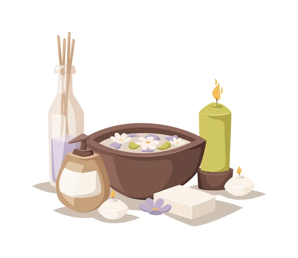 Spa aroma vector iconen. — Stockvector