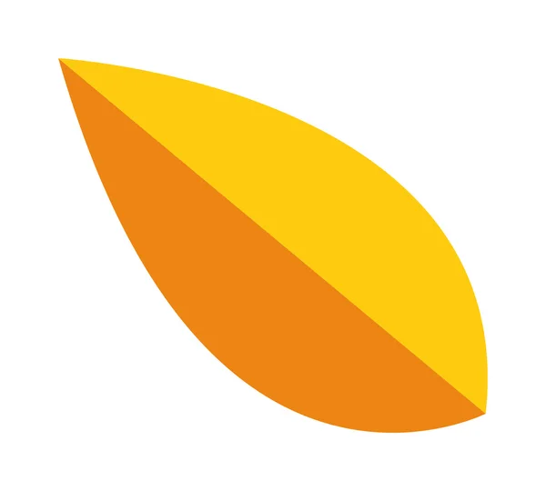 Yellow leaf vector illustration. — Stockový vektor