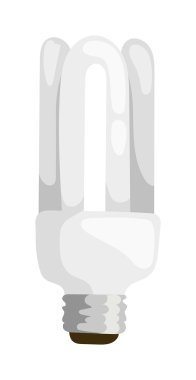 Güç tasarrufu lamba vektör illüstrasyon.