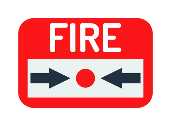 Fire button vector icon. — Stock Vector